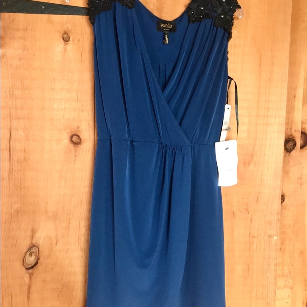 Laundry Shelli Segal faux-wrap dress